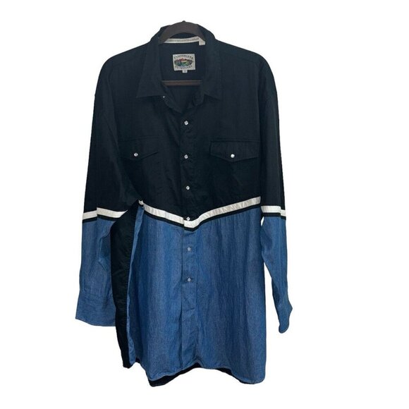 Cumberland Outfitters Men’s Size 3X Button Down Shirt Pearl Snapbuttons Western - Picture 1 of 8